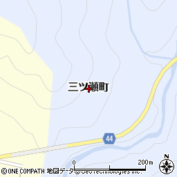 石川県白山市三ツ瀬町周辺の地図