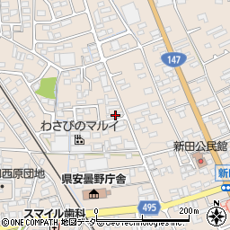 長野県安曇野市豊科新田4932-18周辺の地図