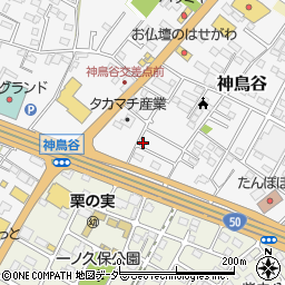栃木県小山市神鳥谷886-1周辺の地図