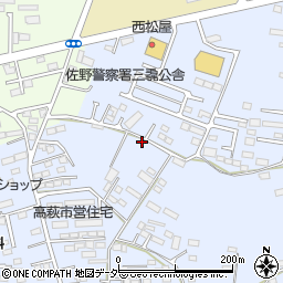栃木県佐野市高萩町576周辺の地図