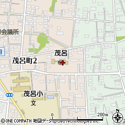 伊勢崎市立茂呂幼稚園周辺の地図
