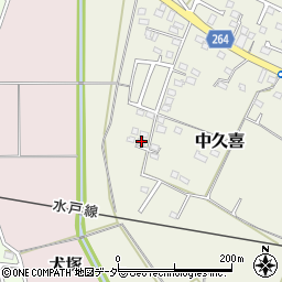 栃木県小山市中久喜186-4周辺の地図