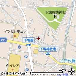 長野県安曇野市堀金烏川5005-4周辺の地図