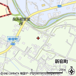 栃木県足利市新宿町周辺の地図