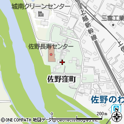 群馬県高崎市佐野窪町26-1周辺の地図