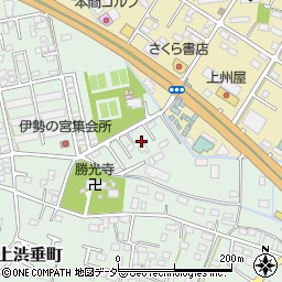 栃木県足利市上渋垂町490周辺の地図