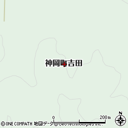 岐阜県飛騨市神岡町吉田周辺の地図