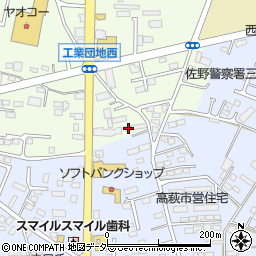 栃木県佐野市浅沼町1周辺の地図