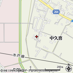 栃木県小山市中久喜186周辺の地図