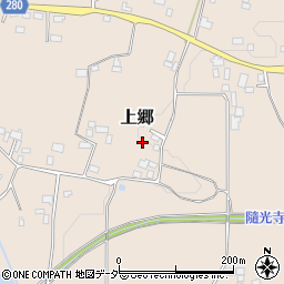 茨城県笠間市上郷周辺の地図