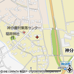 茨城県筑西市神分533周辺の地図