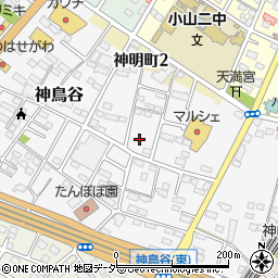 栃木県小山市神鳥谷853周辺の地図