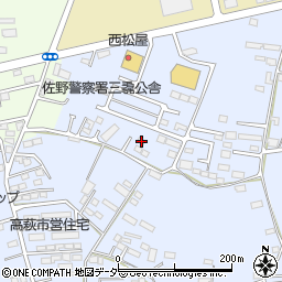 栃木県佐野市高萩町683周辺の地図