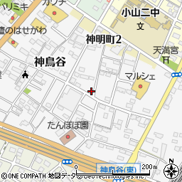 栃木県小山市神鳥谷856-10周辺の地図