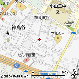 栃木県小山市神鳥谷853-17周辺の地図