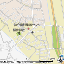 茨城県筑西市神分535-4周辺の地図