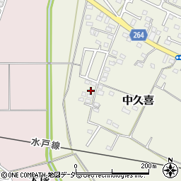 栃木県小山市中久喜186-2周辺の地図