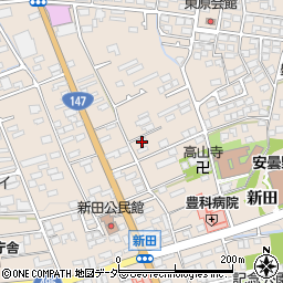 長野県安曇野市豊科新田5833周辺の地図