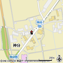 茨城県筑西市神分57周辺の地図