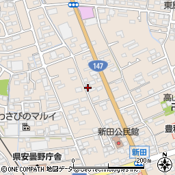 長野県安曇野市豊科新田5911周辺の地図