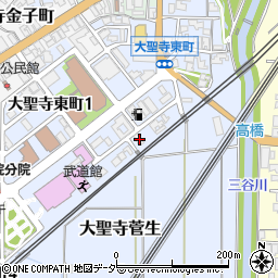 石川県加賀市大聖寺東町2丁目32周辺の地図