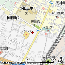 栃木県小山市神鳥谷832周辺の地図