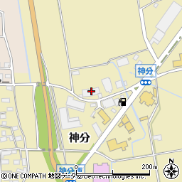 茨城県筑西市神分66-3周辺の地図
