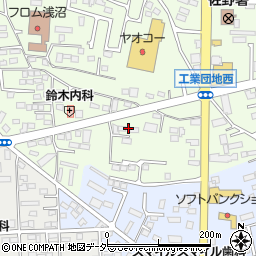 栃木県佐野市浅沼町34周辺の地図