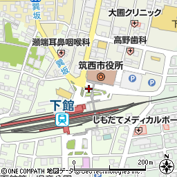 下館駅前広場駐車場周辺の地図