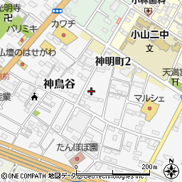栃木県小山市神鳥谷857周辺の地図