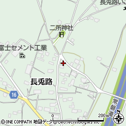 茨城県笠間市長兎路695周辺の地図