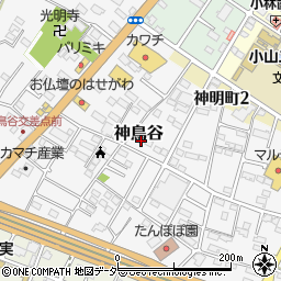 栃木県小山市神鳥谷870-1周辺の地図