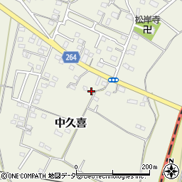 栃木県小山市中久喜155周辺の地図