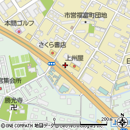 すき家５０号足利福富店周辺の地図