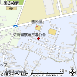 栃木県佐野市高萩町676周辺の地図