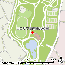 ヒロサワ県西総合公園（県西総合公園）周辺の地図
