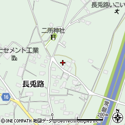 茨城県笠間市長兎路697周辺の地図