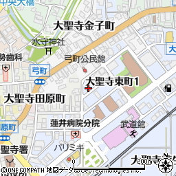 石川県加賀市大聖寺東町1丁目18周辺の地図