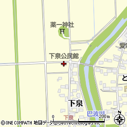 下泉公民館周辺の地図
