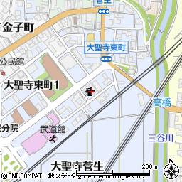 石川県加賀市大聖寺東町2丁目22周辺の地図