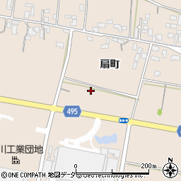 長野県安曇野市堀金烏川扇町5180-1周辺の地図