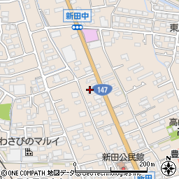 長野県安曇野市豊科新田5893周辺の地図