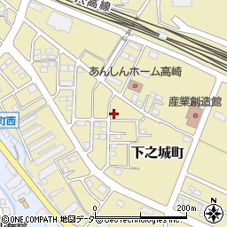 群馬県高崎市下之城町886周辺の地図