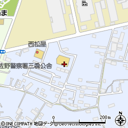 ダイナム　栃木・佐野高萩店周辺の地図