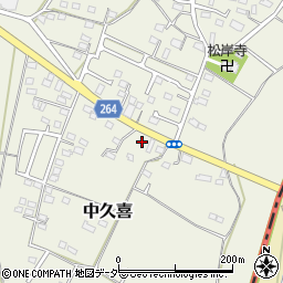 栃木県小山市中久喜157-1周辺の地図