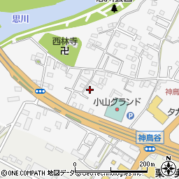 栃木県小山市神鳥谷207周辺の地図