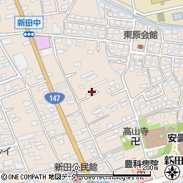 長野県安曇野市豊科新田5860-1周辺の地図