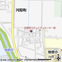 石川県加賀市河原町周辺の地図