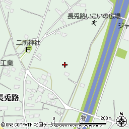 茨城県笠間市長兎路周辺の地図