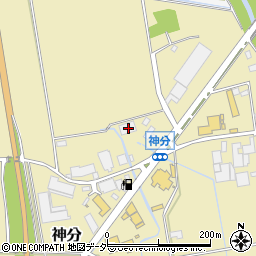 茨城県筑西市神分626周辺の地図